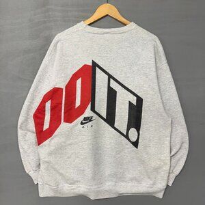 GRAIL Vintage Nike Just Do It Grey Sweatshirt‎ XL